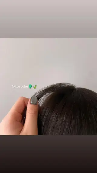カラー いまかわ ゆなのヘアスタイル