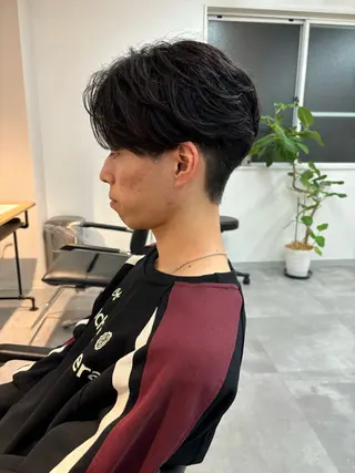 パーマ メンズ フェザーパーマ/韓国 /メンズカット/保立のヘアスタイル