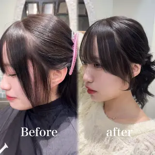 ミディアム Lond alxeiaのヘアスタイル