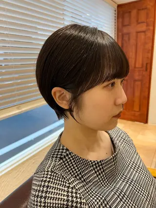 ショート カラー パーマ 🥀韓国ヘア🥀 宮津真菜のヘアスタイル