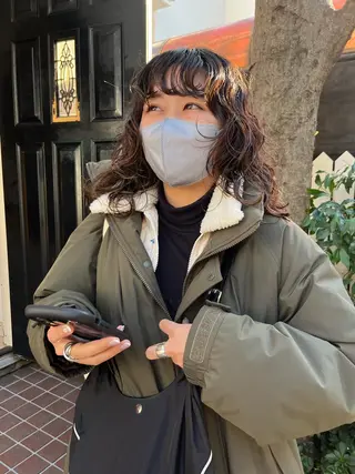 セミロング パーマ NOUN所属・eri kinjoのヘアスタイル