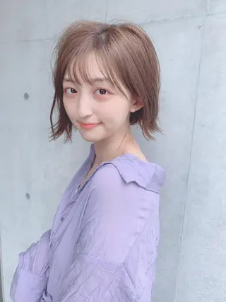 ミディアム カラー ヘアアレンジ 【公式】amble luxe池袋東口🩷のヘアスタイル