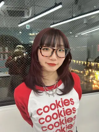 ロング カラー エフェクトブリーチ／ レイヤーカット／翔のヘアスタイル