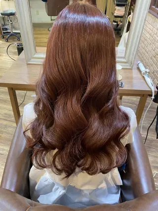 ロング カラー 服部 樹季のヘアスタイル