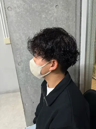 メンズ 🫧モテパーマ/ツヤ 縮毛/AI🫧のヘアスタイル