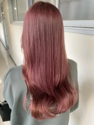 ロング カラー ヘアアレンジ maoブリーチ無し 似合わせカラーのヘアスタイル