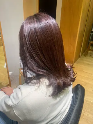 ミディアム カラー 【ヘアセット/美眉】 吉川玲のヘアスタイル