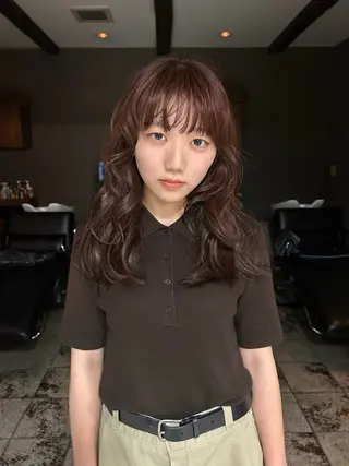 セミロング kyoka/レイヤー /ハッシュカットのヘアスタイル