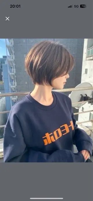 ショート 赤み消しカラー / ヨシダトモキのヘアスタイル