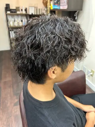パーマ メンズ ルートプラス所属・‪✂︎‬TAIKI‪ パーマ/ハイライトのヘアスタイル