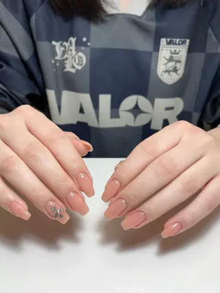 ネイル By moonネイル 🌷ワンホン/韓国風のネイルデザイン