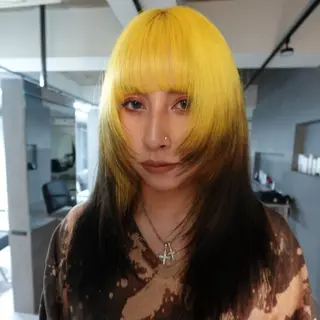 セミロング カラー 似合わせカットカラー ⭐️代表⭐️のヘアスタイル