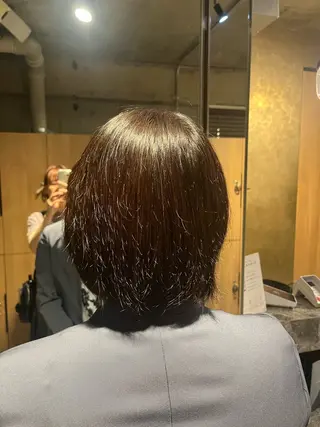 ショート ☀️マナカ/縮毛矯正 カラー/表参道のヘアスタイル