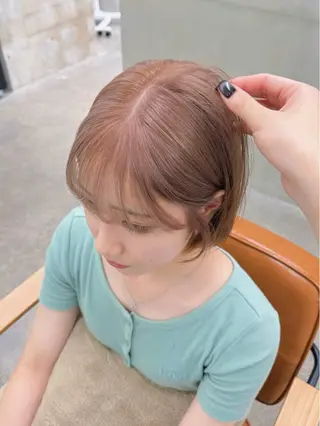 ショート カラー グレージュ/レイヤー /ボブ/moyu🎀のヘアスタイル