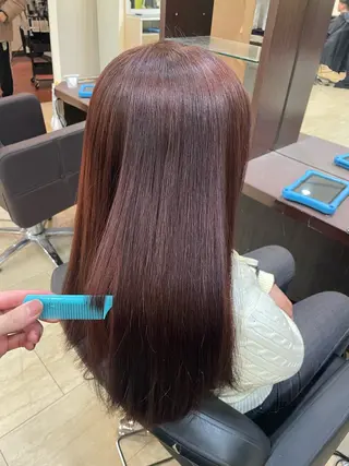 ロング 奥野碧🌈艶髪 /ダメージレスカラーのヘアスタイル