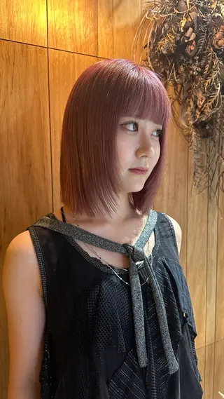 カラー L/MA所属・MIKU /カラー/ハイトーンのヘアスタイル