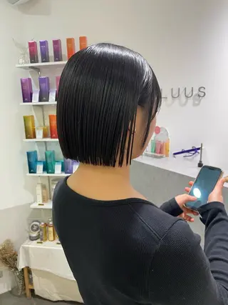 ショート 髪質改善jewelbox 〜私のトリートメント〜 東梅田店所属・髪質改善/ボブ/梅田 runa_ニュアンスのヘアスタイル