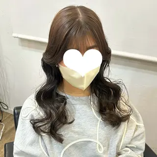ロング ヘアアレンジ ブリーチなしベージュ /ヘアセット/ミユのヘアスタイル