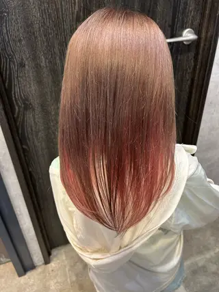 セミロング カラー Agu hair kahala 大分駅前店所属・工藤 希のヘアスタイル