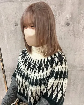 ミディアム カラー ﾊｲﾄｰﾝ/ｼｮｰﾄ 村上淳乃🐥のヘアスタイル