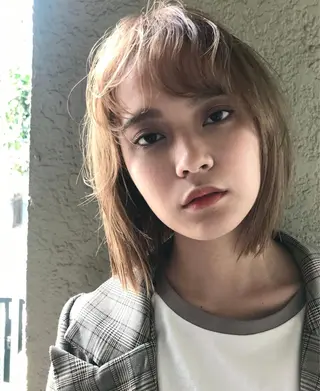 ミディアム 🌼U24 ヘアデザインラボのヘアスタイル