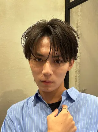 ショート パーマ メンズ 池袋センターパート No.1 裕大のヘアスタイル