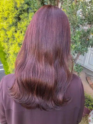 セミロング カラー SET-UP Yurukiのヘアスタイル