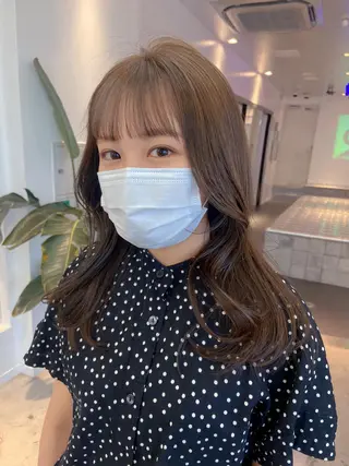 ミディアム カラー ヘアアレンジ GAME 天神所属・レイヤーカット指名 No.1💖マユカのヘアスタイル