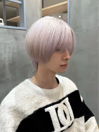 カラー メンズ hono🐬カラー 特化/ハイトーンのヘアスタイル