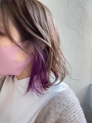 カラー 💙あかみね 💙（mine）のヘアスタイル