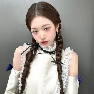 カラー nonoka オリーブ/グレージュのヘアスタイル