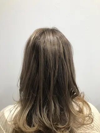 ロング パーマ ダブルカラー🎉 ハイトーン🎉スドウのヘアスタイル