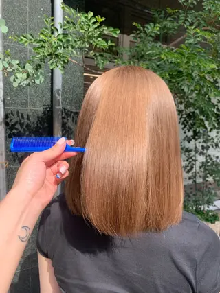 ミディアム カラー 髪質改善 ೀyuikaのヘアスタイル