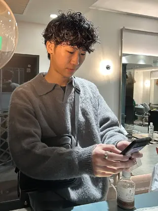 メンズ パーマ 【メンズカット/パー マ👦】momo🌷のヘアスタイル