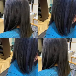 ミディアム カラー 艶カラー/韓国顔周り 🎀mamiのヘアスタイル