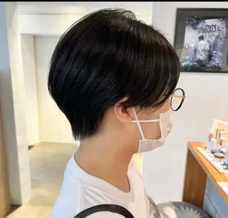 ショート パーマ 蜂須賀🐝縮毛矯正 ストレートパーマのヘアスタイル