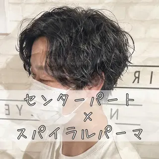 ショート パーマ メンズ 渋谷 メンズ 木下 仁来のヘアスタイル