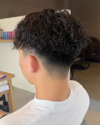 パーマ メンズ はらゆか🦄レディー スカット🧸のヘアスタイル