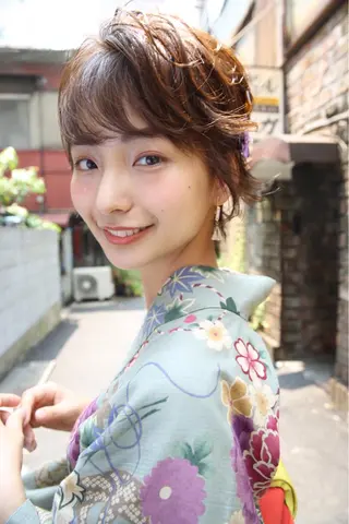 ヘアアレンジ 代表　土屋ヒロユキ ショートカットのヘアスタイル