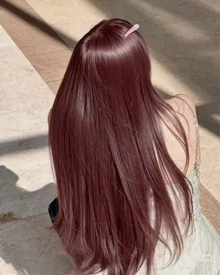 ロング カラー 艶モテ韓流ヘア 🤍りんのヘアスタイル