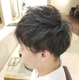 パーマ ショート メンズ ✨デザインカラー✨ 中澤秀章のヘアスタイル