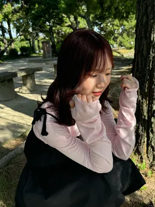 ミディアム カラー ヘアアレンジ ᵐⁱᵏⁱᵏᵒ / レイヤー★のヘアスタイル