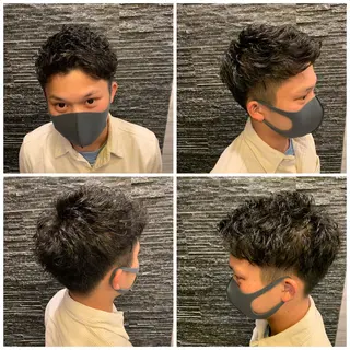 ショート パーマ 高橋 大輔のヘアスタイル