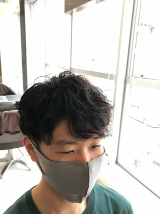 パーマ メンズ アグヘアーシータ所属・🤩メンズカット/ パーマ山本🤩のヘアスタイル