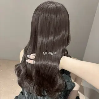 セミロング カラー グレージュ🐰透明感 カラー🫧akihoのヘアスタイル