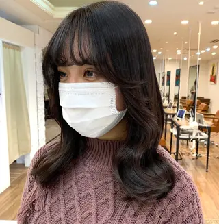 ミディアム 【韓国風くびれヘア】 joule小木曽輝のヘアスタイル