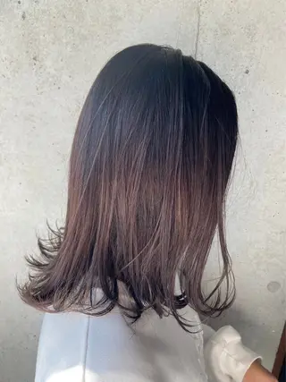 ミディアム 中山 丈也のヘアスタイル