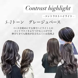 セミロング カラー 【カラー指名No 1✨】原田響のヘアスタイル