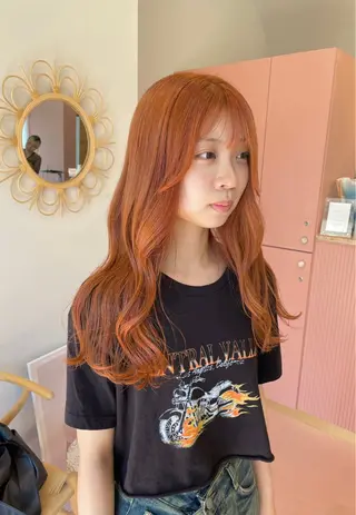ロング カラー ハイトーン/レイヤー カット/harukaのヘアスタイル