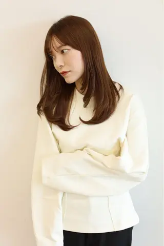 セミロング 今岡 育美のヘアスタイル